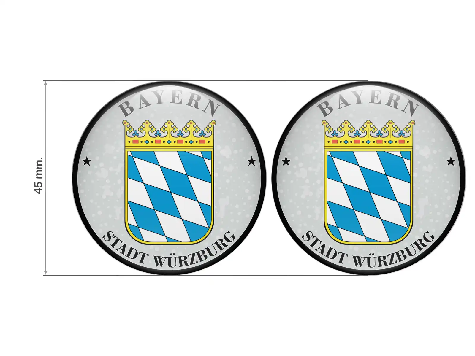 TÜV Plakette Stadt Würzburg Nummernschild plakette